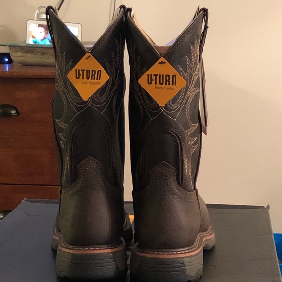 Work Hog Wide Toe Square Work boots - Picture 4 of 5